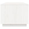 vidaXL Coffee Table White 100x50x41 cm Solid Wood Pine