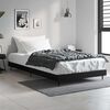 vidaXL Bed Frame without Mattress Black 90x190 cm Single Engineered Wood