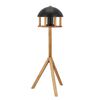 Esschert Design Bird Table with Silo and Round Roof Black