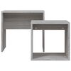 vidaXL Nesting Coffee Tables 2 pcs Grey Sonoma Engineered Wood