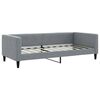 vidaXL Daybed with Trundle&Drawers without Mattress Light Grey 90x190 cm Single
