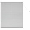 vidaXL Window Blind with Curtains Manual Silver Aluminium