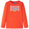 Kids' T-shirt with Long Sleeves Bright Orange 92