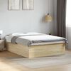 vidaXL Bed Frame without Mattress Sonoma Oak 150x200 cm King Size