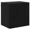 vidaXL TV Wall Cabinet 40.5x30x40cm Black Oak Engineered Wood
