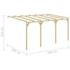 vidaXL Lean-To Pergola 5x3x2.1 m Wood