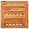 vidaXL Garden Table Beige 40x40x42 cm Poly Rattan Acacia Wood