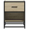 vidaXL Bedside Cabinet Sonoma Oak 40x31x50 cm Engineered Wood
