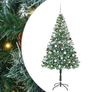 vidaXL Artificial Christmas Tree with Stand Green 180 cm PVC and Steel