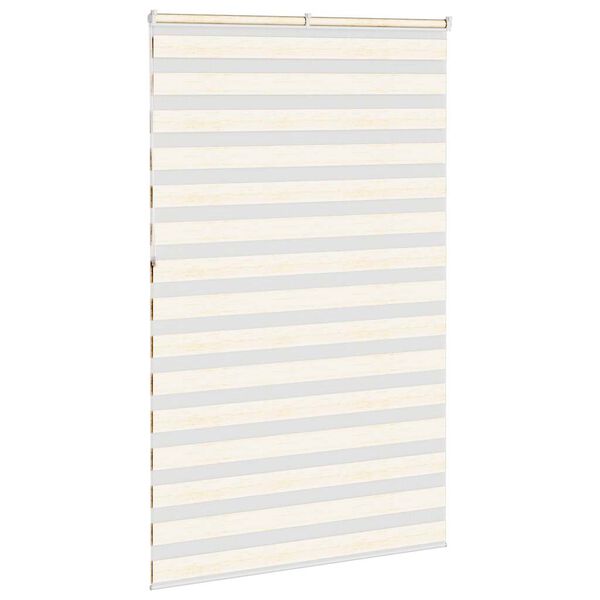 vidaXL Zebra Blind Marble Beige 145x230 cm Fabric Width 140.9 cm Polyester