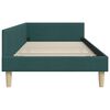 vidaXL Corner Bed Frame with Headboard Dark Green 80 x 200 cm Fabric