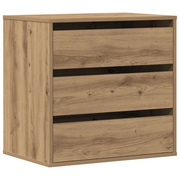 vidaXL Corner Chest of Drawers Artisian Oak 60x41x58 cm Engineered Wood