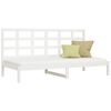 vidaXL Day Bed without Mattress White 80x200 cm Solid Wood Pine