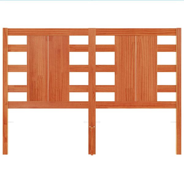 vidaXL Headboard Wax Brown 135 cm Solid Wood Pine