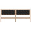 vidaXL Headboard Other Brown and black 200 cm Solid pine wood