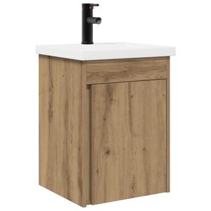 vidaXL Bathroom Vanity Unit with Tap Artisan Oak 42 x 40 x 74.5 cm