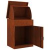 vidaXL Parcel Drop Box Rusty 47.5 x 38 x 59 cm Weathering Steel