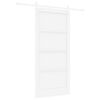 vidaXL Sliding Door White 93 x 202 cm Solid Pine Wood