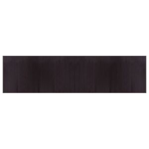 vidaXL Rug Rectangular Dark Brown100x400 cm Bamboo