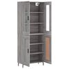 vidaXL Highboard Grey Sonoma 69.5x34x180 cm Engineered Wood