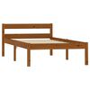 vidaXL Bed Frame without Mattress Honey Brown Solid Wood 90x200 cm (283208+321987)