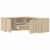 vidaXL Corner Cabinet Sonoma Oak 200x40x45 cm Engineered Wood