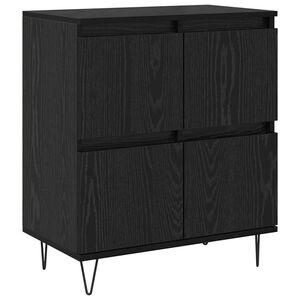 vidaXL Sideboard Black Oak 60 x 35 x 70 cm