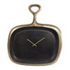 Gifts Amsterdam Wall Clock Jaipur Aluminium Gold and Black 43x52x4 cm