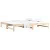 vidaXL Pull-out Day Bed without Mattress 2x(90x190) cm Solid Wood Pine