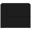 vidaXL Wall-mounted Bedside Cabinets 2 pcs Black 45x30x35 cm