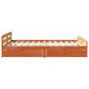 vidaXL Bed frame without Mattress Wax Brown 160x200 cm Solid Wood Pine