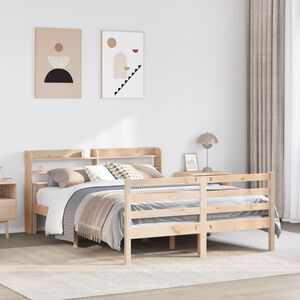 vidaXL Bed Frame with Headboard without Mattress 160x200 cm