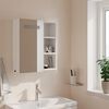 vidaXL Bathroom Mirror Cabinet with LED Light White 45x13x52 cm