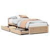 vidaXL Bed Frame without Mattress 100x200 cm Solid Wood Pine