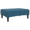 vidaXL Footstool Blue 77x55x31 cm Velvet
