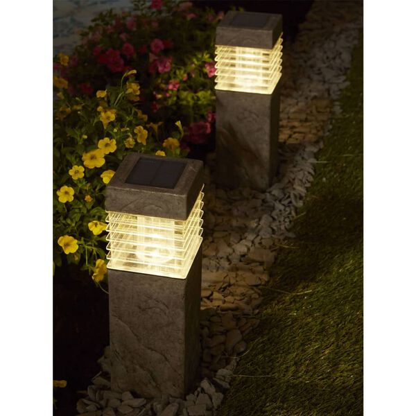 Luxform Intelligent Hybrid Solar LED Garden Light Kansas Anthracite