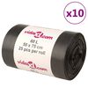 vidaXL Bin Bags 250 pcs Black 60 L