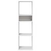 vidaXL Book Cabinet White 34x31x112 cm Engineered Wood