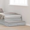 vidaXL Bed Drawers Grey Sonoma 90 x 36.5 x 16.5 cm Engineered Wood
