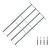 vidaXL Security Grille for Windows with 4 Crossbars 3 pcs 630-1140 mm