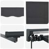 vidaXL Awning Frame Anthracite 450 x 300 cm Polyester with PU coating