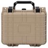 vidaXL Hard Luggage Case with Storage Sand 27 x 24.5 x 12.5 cm