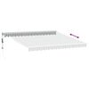 vidaXL Retractable Awning Anthracite and White 4x3 m Fabric&Aluminium