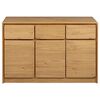 vidaXL Sideboard SAUDA Oak 114x43x75.5 cm Solid Wood Pine