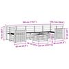 vidaXL Sofa Sets 8 pcs Natural Solid Acacia Wood