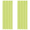 vidaXL Voile Curtains with Grommets 2 pcs Apple Green 140x260 cm