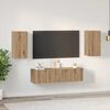 vidaXL TV Cabinet Set Wall-mounted 4 pcs Artisan oak 30.5 x 30 x 60 cm