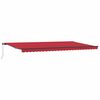 vidaXL Retractable Awning Manual Red 600 x 300 cm Polyester and Steel