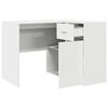 vidaXL Corner Desk with Drawer White 102 x 88 x 75 cm