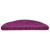 vidaXL Stair Mats 30 pcs 56x17x3 cm Violet Half Round